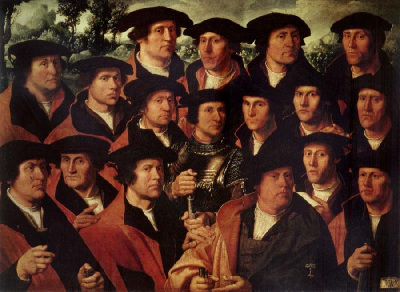 JACOBSZ, Dirck Group portrait of the Shooting Company of Amsterdam Sweden oil painting art